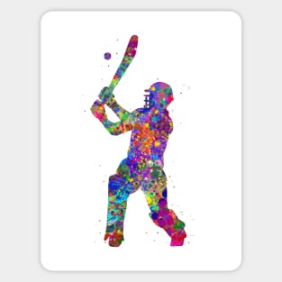 Cricket player Sticker